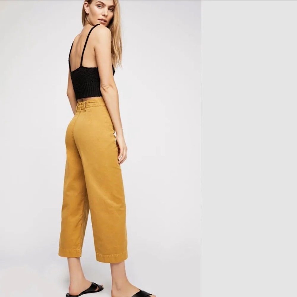 Free People Patti high waisted crop cotton pants size 27